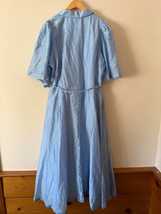 Hyacinth House Powder Blue Cindy Midi Dress Size XL - Picture 6 of 7